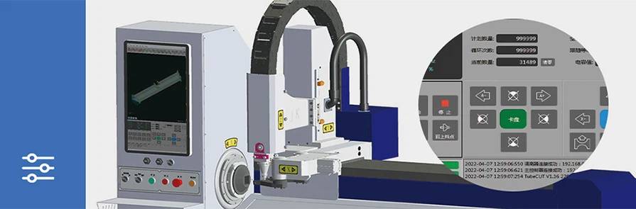 Dört Eksenli Manuel Fiber Lazer Kesici